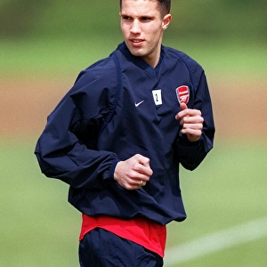 Van Persie at Arsenal Training, 2004