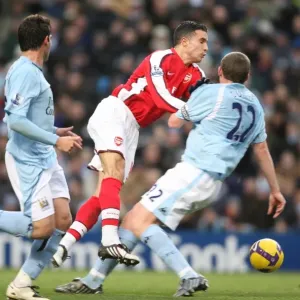 Van Persie vs. Dunne: Manchester City's 3-0 Victory Over Arsenal in the Barclays Premier League (November 2008)