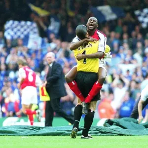 Victory for Vieira and Seaman: Arsenal's FA Cup Double Triumph over Chelsea (4/5/2002 - The Millennium Stadium, Cardiff, Wales) Victory for Vieira and Seaman: Arsenal's FA Cup Double Triumph over Chelsea (4/5/2002 - The Millennium Stadium, Cardiff, Wales)