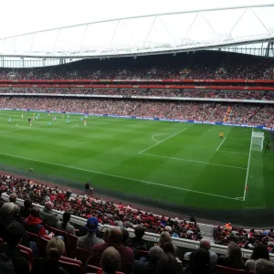 The View from Club Level during the match. Arsenal 2: 1 Sunderland. Barclays Premier League