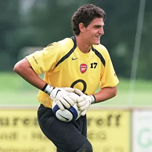 Vito Mannone in Arsenal Training, Austria, 2005