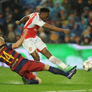 Welbeck vs. Mascherano: A Tense Shooting Showdown in the Barcelona vs. Arsenal UEFA Champions League Clash