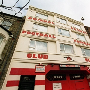 West Stand Upper Entrance. Arsenal Stadium, Highbury, London, 27 / 2 / 04