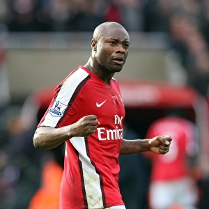 William Gallas (Arsenal) celebrates at the final whistle