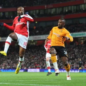 William Gallas (Arsenal) Kamil Zayatte (Hull). Arsenal 3: 0 Hull City, Barclays Premier league