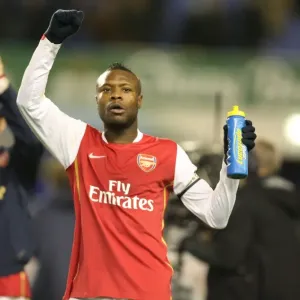 William Gallas Celebrates Arsenal's Victory: 4-1 Over Everton, Barclays Premier League, 2007 William Gallas Celebrates Arsenal's Victory: 4-1 Over Everton, Barclays Premier League, 2007