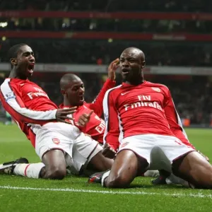 William Gallas celebrates scoring the 2nd Arsenal goal William Gallas celebrates scoring the 2nd Arsenal goal