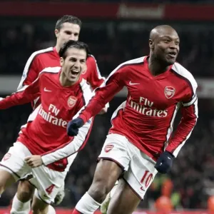 William Gallas celebrates scoring Arsenals 2nd goal William Gallas celebrates scoring Arsenals 2nd goal