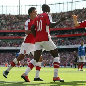William Gallas celebrates scoring Arsenals 3rd goal