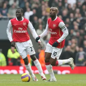 William Gallas, Emmanuel Eboue (Arsenal) William Gallas, Emmanuel Eboue (Arsenal)