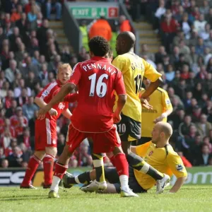William Gallas scores the Arsenal goal