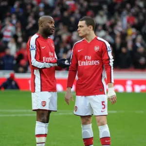 William Gallas and Thomas Vermaelen (Arsenal). Arsenal 3: 0 Aston Villa William Gallas and Thomas Vermaelen (Arsenal). Arsenal 3: 0 Aston Villa