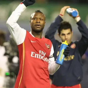 William Gallas waves to the Arsenal fans after the match William Gallas waves to the Arsenal fans after the match