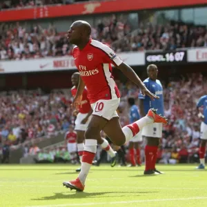 William Gallas's Triumph: Arsenal's Third Goal vs. Portsmouth (4-1), Barclays Premier League, Emirates Stadium (22/8/09)
