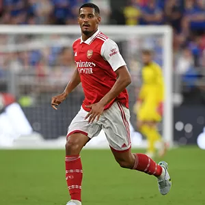 William Saliba Stands Out: Arsenal's Defensive Star Shines Against Everton in Pre-Season Match