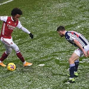 Willian vs Dara O'Shea: Intense Battle in West Bromwich Albion vs Arsenal Premier League Clash