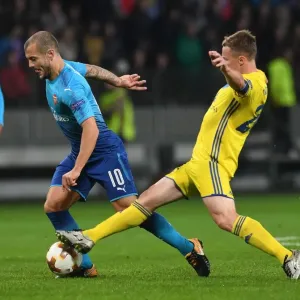 Wilshere vs Rodionov: Europa League Clash between Arsenal and BATE Borisov Wilshere vs Rodionov: Europa League Clash between Arsenal and BATE Borisov