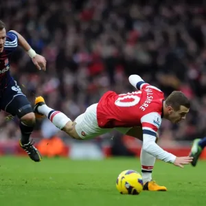 Wilshere vs. Whelan: A Midfield Battle at Arsenal vs. Stoke City, Premier League 2012-13 Wilshere vs. Whelan: A Midfield Battle at Arsenal vs. Stoke City, Premier League 2012-13