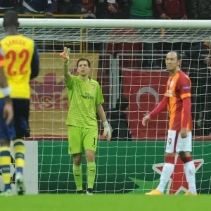 Wojceich Szczesny (Arsenal). Galatasaray 1: 4 Arsenal. UEFA Champions League. Group D Wojceich Szczesny (Arsenal). Galatasaray 1: 4 Arsenal. UEFA Champions League. Group D