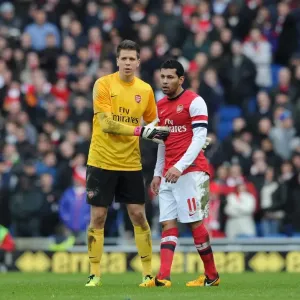 Wojciech Szczesny and Andre Santos (Arsenal). Brighton & Hove Albion 2: 3 Arsenal