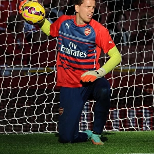 Wojciech Szczesny (Arsenal). Arsenal 3: 0 Burnley. Barclays Premier League. Emirates Stadium