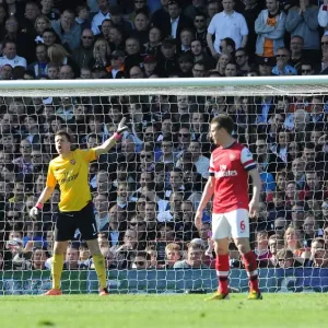 Wojciech Szczesny (Arsenal). Fulham 0: 1 Arsenal. Barclays Premier League. Craven Cottage Wojciech Szczesny (Arsenal). Fulham 0: 1 Arsenal. Barclays Premier League. Craven Cottage