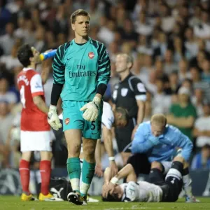 Wojciech Szczęsny (Arsenal) Gareth Bale (Spurs de Tottenham). Spurs de Tottenham 3 : 3 Arsenal.