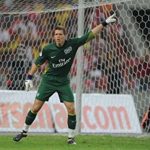 Wojciech Szczesny (Arsenal). Malaysia XI 0: 4 Arsenal, Bukit Jalil Stadium