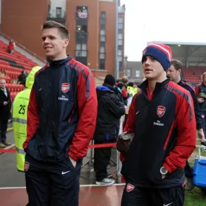 Wojciech Szczesny and Jack Wilshere (Arsenal). Leyton Orient 1: 1 Arsenal Wojciech Szczesny and Jack Wilshere (Arsenal). Leyton Orient 1: 1 Arsenal