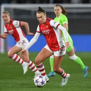 WOLFSBURG, GERMANY - MARCH 31: Caitlin Foord of Arsenal during the UEFA Womens Champions League Quarter Final Second