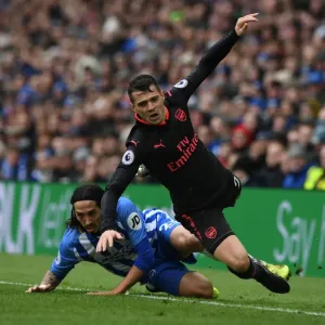 Xhaka Fouls: Brighton vs. Arsenal, Premier League Clash (2018)