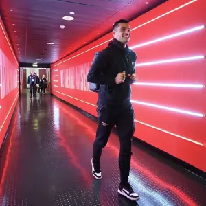 Xhaka Gears Up: Arsenal's Midfield Maestro Readies for Carabao Cup Clash vs Brighton & Hove Albion