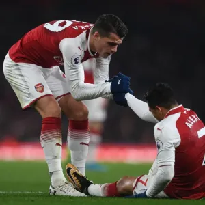 Xhaka and Sanchez: Intense Moment at Arsenal vs Manchester United (2017-18) Xhaka and Sanchez: Intense Moment at Arsenal vs Manchester United (2017-18)
