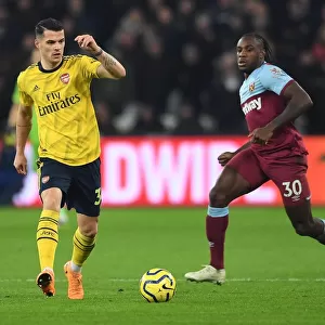 Xhaka vs Antonio: Intense Battle in West Ham United vs Arsenal FC Premier League Clash