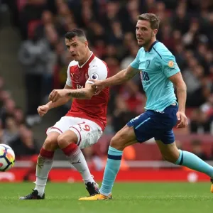 Xhaka vs. Gosling: Intense Battle in Arsenal v AFC Bournemouth Premier League Clash