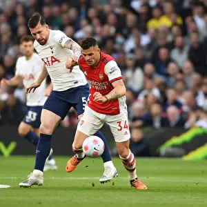 Xhaka vs Hojbjerg: Intense Battle in the Premier League Clash Between Tottenham and Arsenal (2021-22)