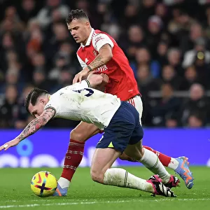Xhaka vs. Hojbjerg: Intense Rivalry in the Premier League Clash between Tottenham and Arsenal