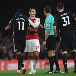 Xhaka vs. Martial: Clash of the Midfield Titans - Arsenal vs. Manchester United, Premier League 2017-18 Xhaka vs. Martial: Clash of the Midfield Titans - Arsenal vs. Manchester United, Premier League 2017-18