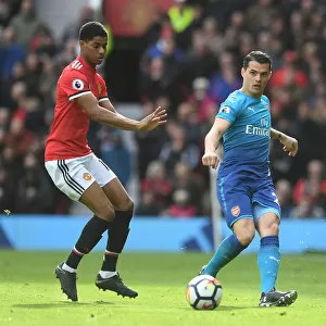 Xhaka vs Rashford: Intense Battle in Manchester United vs Arsenal Premier League Clash