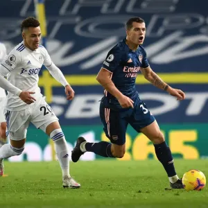 Xhaka vs Rodrigo: A Fierce Battle in Leeds United vs Arsenal Premier League Clash (2020-21)