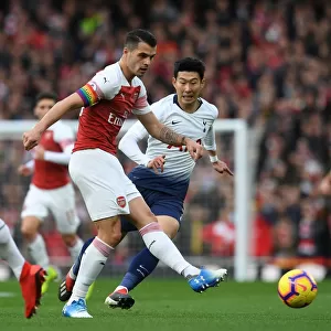 Xhaka vs. Son: Intense Battle in the Midfield - Arsenal vs. Tottenham, Premier League 2018-19