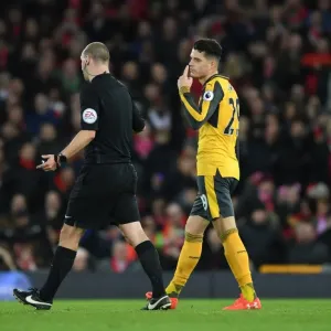 Xhaka's Dispute with Referee Bobby Madley: Liverpool vs. Arsenal, Premier League 2016-17 Xhaka's Dispute with Referee Bobby Madley: Liverpool vs. Arsenal, Premier League 2016-17