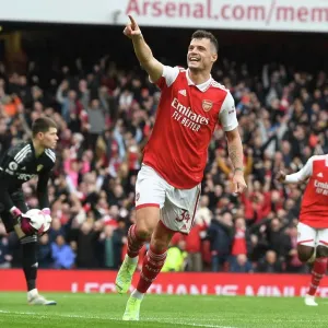 Xhaka's Thrilling Fourth Goal: Arsenal's Victory Over Leeds United in the Premier League, London 2023 Xhaka's Thrilling Fourth Goal: Arsenal's Victory Over Leeds United in the Premier League, London 2023