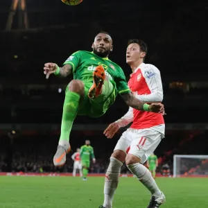 Yann M'Vila's Intense Clash: Arsenal vs. Sunderland, 2015-16 Premier League