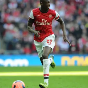Yaya Sanogo in Action: Arsenal's FA Cup Semi-Final Battle against Wigan Athletic, 2014 Yaya Sanogo in Action: Arsenal's FA Cup Semi-Final Battle against Wigan Athletic, 2014
