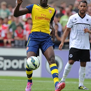 Yaya Sanogo in Action: Arsenal's Pre-Season Friendly against Borehamwood