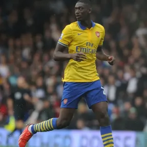 Yaya Sanogo in Action: Fulham vs. Arsenal, Premier League 2013-14 Yaya Sanogo in Action: Fulham vs. Arsenal, Premier League 2013-14
