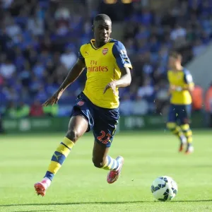 Yaya Sanogo in Action: Leicester City vs. Arsenal, Premier League 2014-15