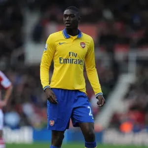 Yaya Sanogo in Action: Stoke City vs. Arsenal, Premier League 2013-14