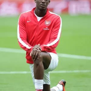 Yaya Sanogo: Arsenal's Ready-to-Roar Striker Ahead of Arsenal v Aston Villa Clash (2013-14)